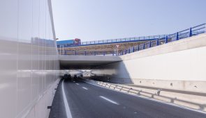 Paso inferior enlace A-68 y Z-40 Zaragoza / Underpass linking the A-68 and Z-40 motorways in Zaragoza